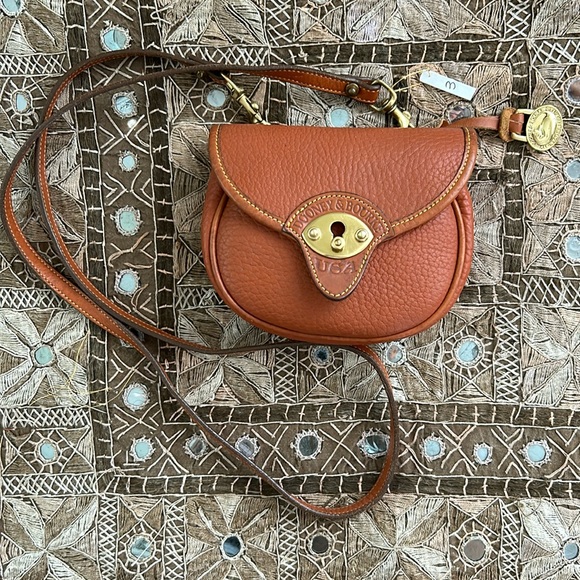 Dooney & Bourke Vintage Mini Saddlebag or Crossbody Pebbled Leather - Picture 4 of 13
